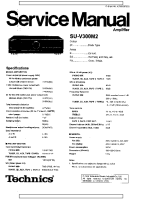 Technics - SUV-300-MkII - Service manual 